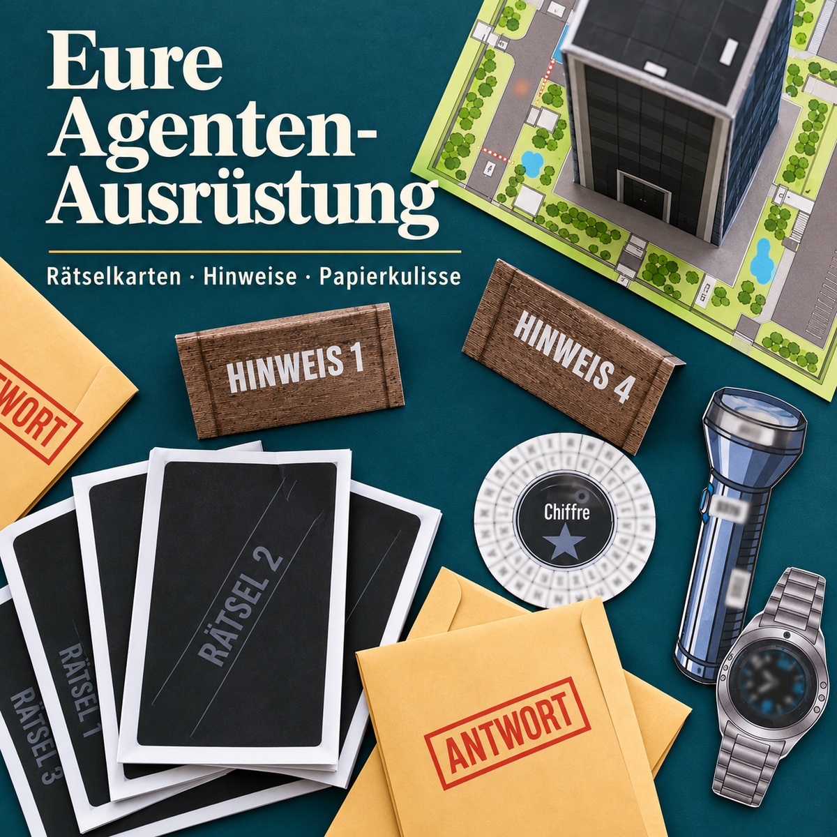 Agenten-Alarm! - Escape Room zum Ausdrucken