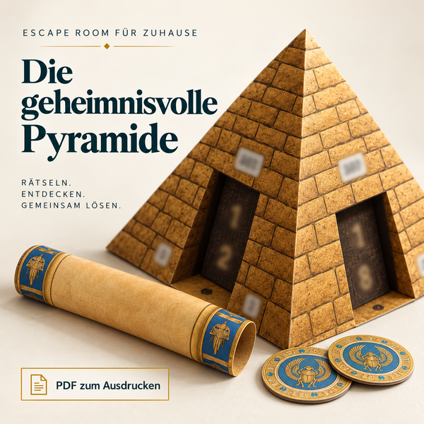 Die geheimnisvolle Pyramide - Escape Room zum Ausdrucken