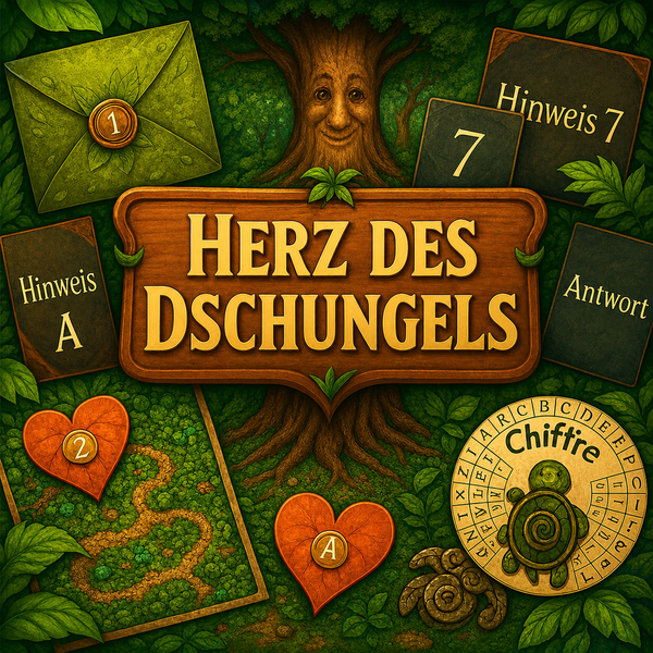 Herz des Dschungels - Escape Room zum Ausdrucken