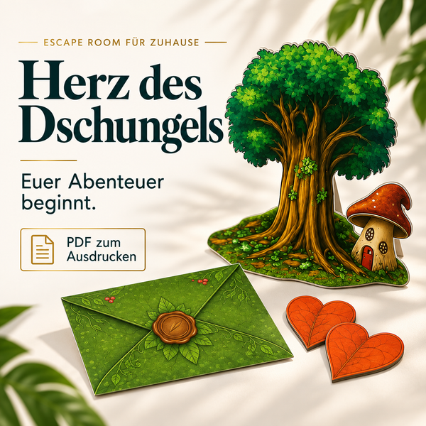 Herz des Dschungels - Escape Room zum Ausdrucken