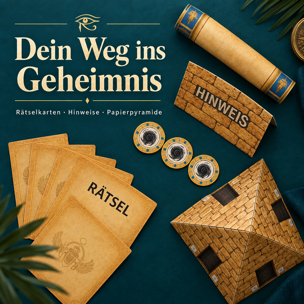 Die geheimnisvolle Pyramide - Escape Room zum Ausdrucken