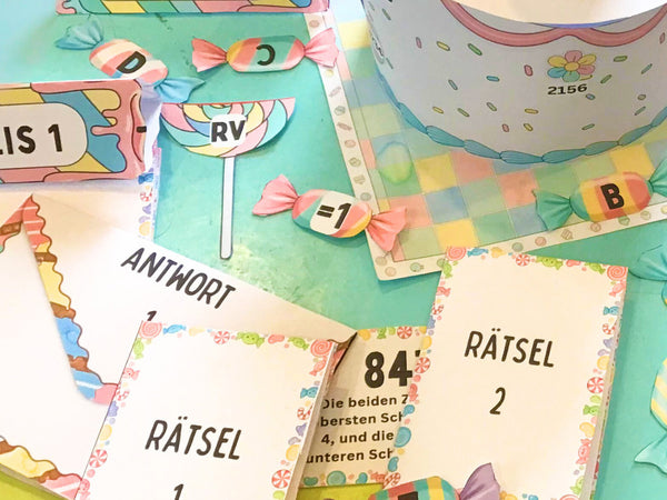 Kindergeburtstag Chaos - Escape Room zum Ausdrucken