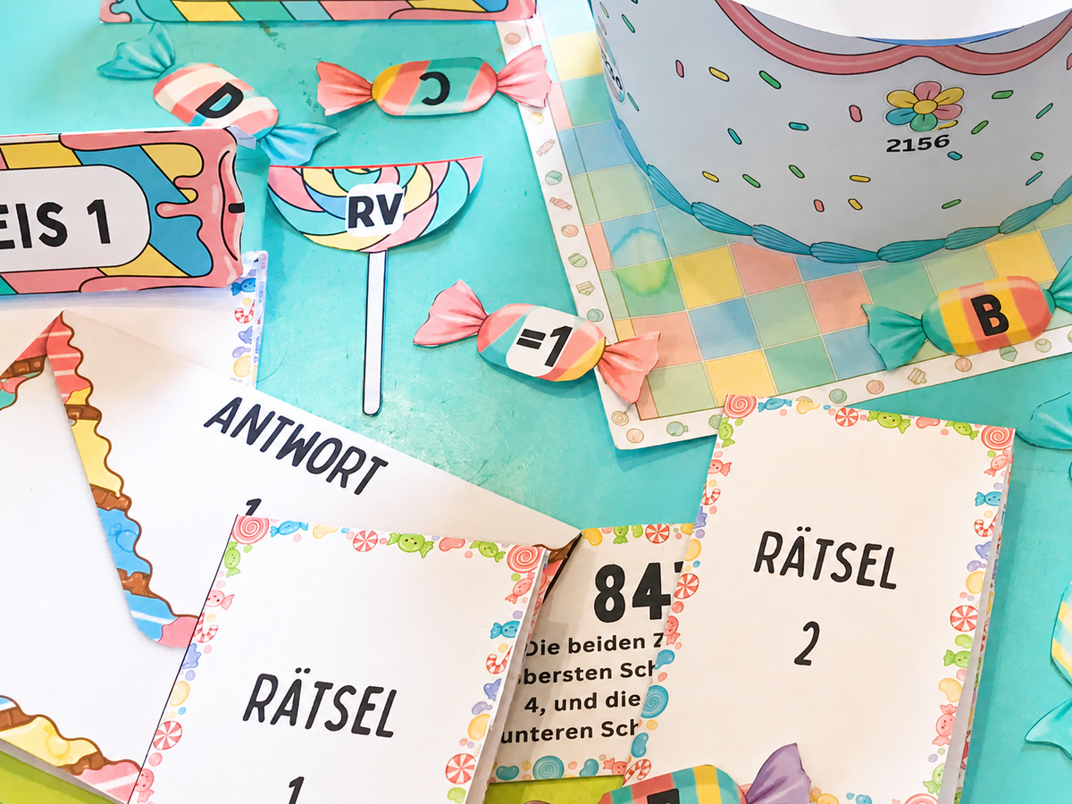 Kindergeburtstag Chaos - Escape Room zum Ausdrucken