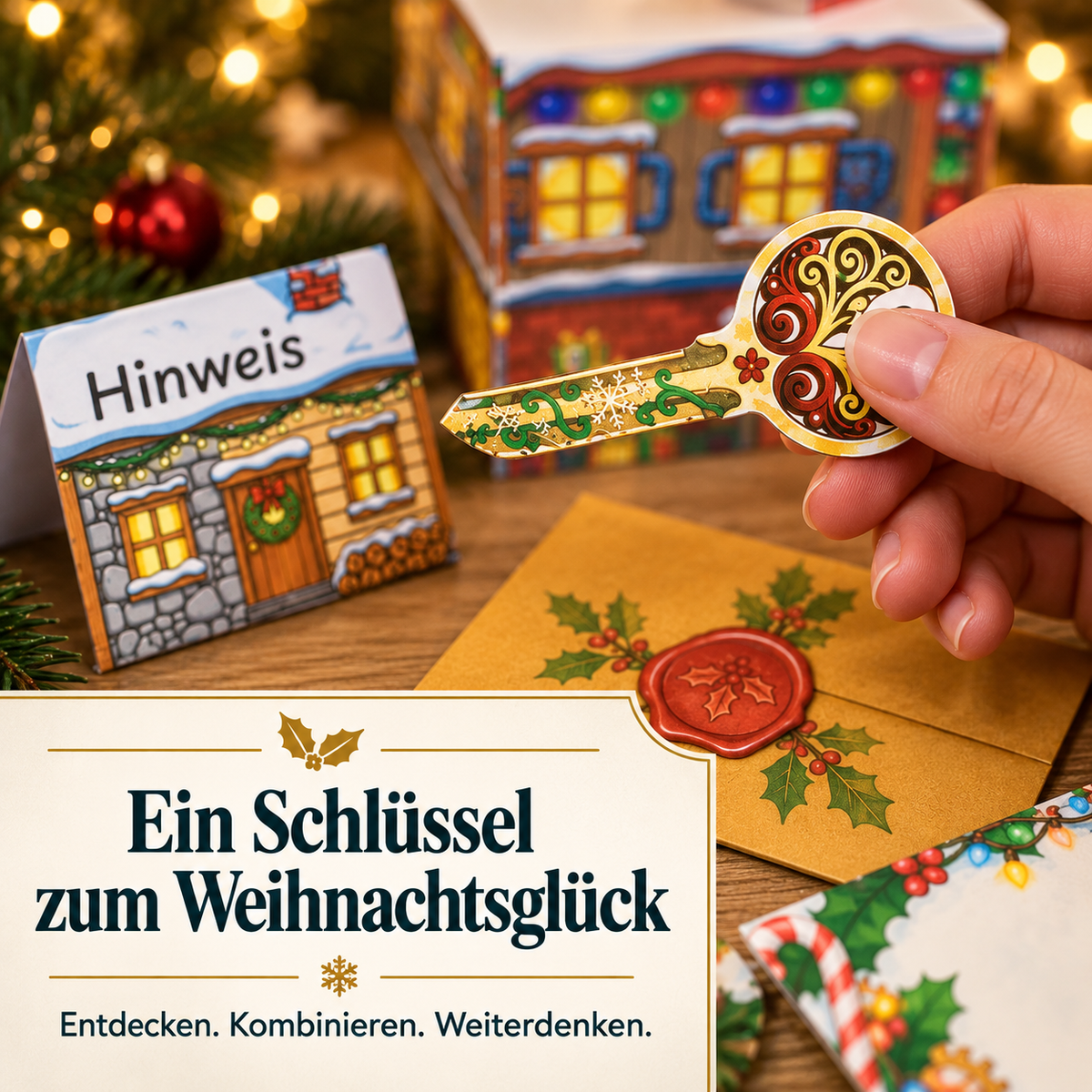 Santa Rettungsmission - Escape Room zum Ausdrucken