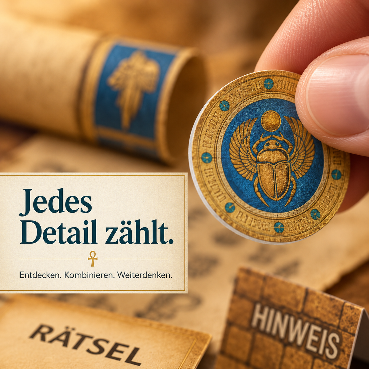 Die geheimnisvolle Pyramide - Escape Room zum Ausdrucken