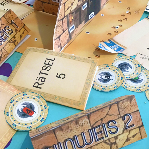 Die geheimnisvolle Pyramide - Escape Room zum Ausdrucken