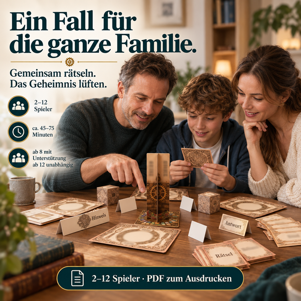 Sherlock Holmes & das geheimnissvolle Schloss - Escape Room zum Ausdrucken