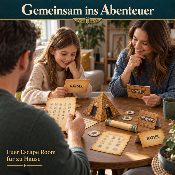 Die geheimnisvolle Pyramide - Escape Room zum Ausdrucken