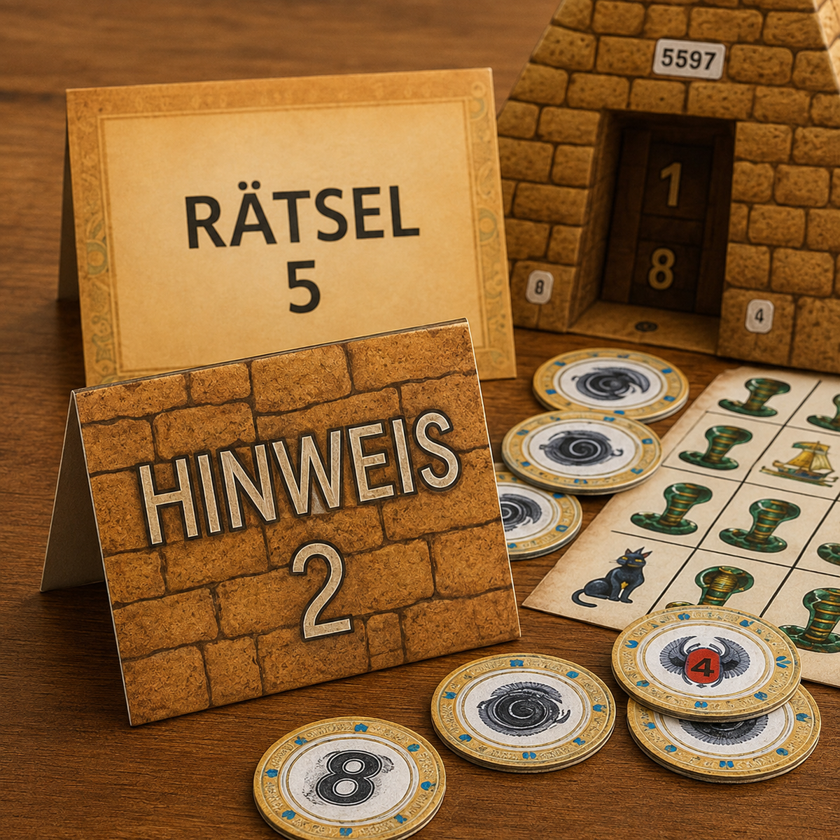 Die geheimnisvolle Pyramide - Escape Room zum Ausdrucken