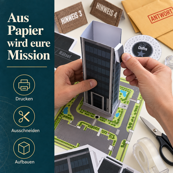 Agenten-Alarm! - Escape Room zum Ausdrucken