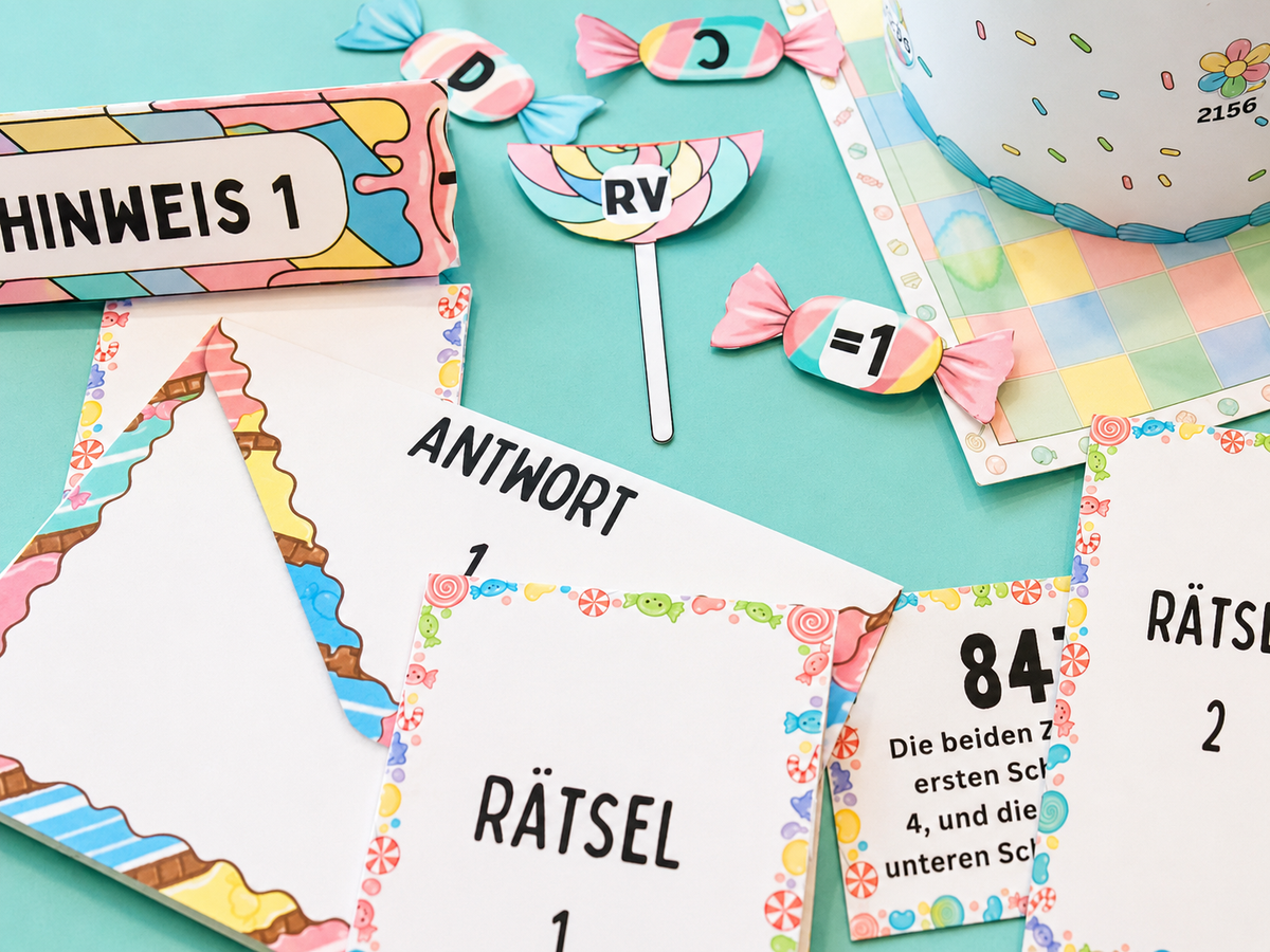 Kindergeburtstag Chaos - Escape Room zum Ausdrucken