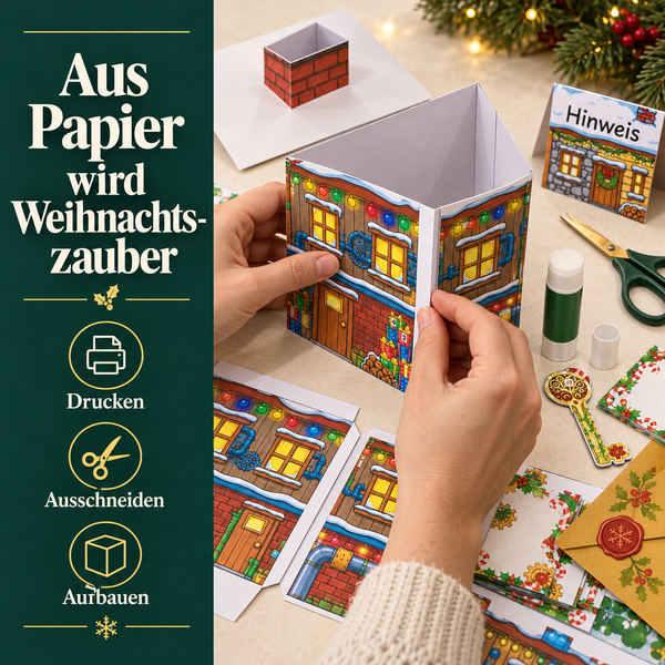 Santa Rettungsmission - Escape Room zum Ausdrucken