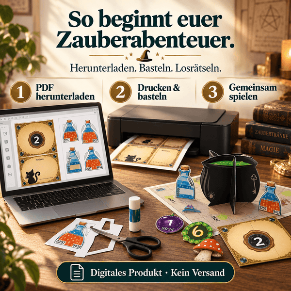 Die Zauberschule - Escape Room zum Ausdrucken
