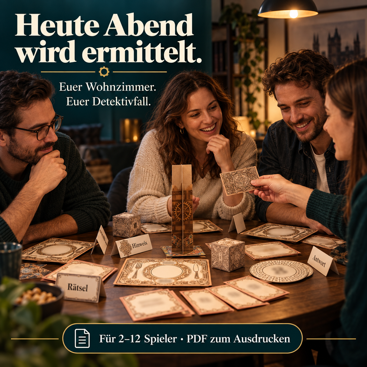Sherlock Holmes & das geheimnissvolle Schloss - Escape Room zum Ausdrucken