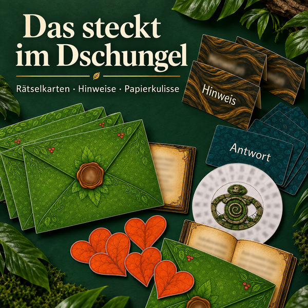 Herz des Dschungels - Escape Room zum Ausdrucken