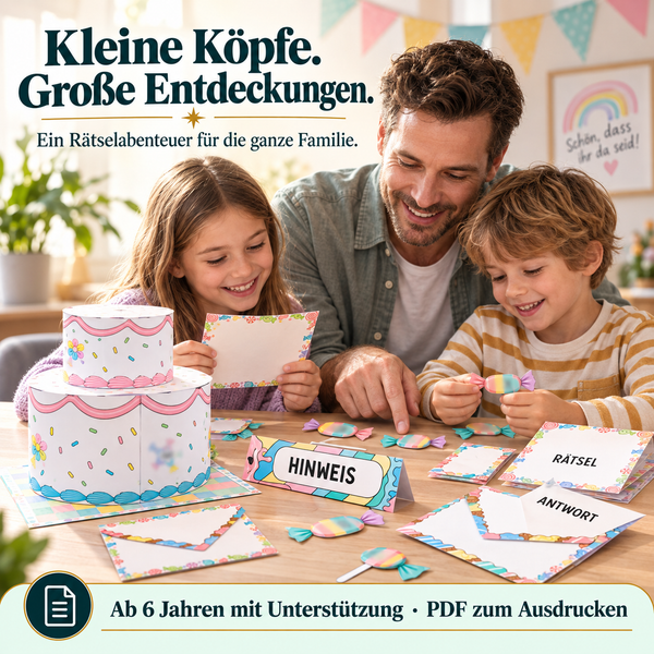 Kindergeburtstag Chaos - Escape Room zum Ausdrucken