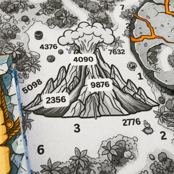 Fluch des Piratenvulkans - Escape Room zum Ausdrucken