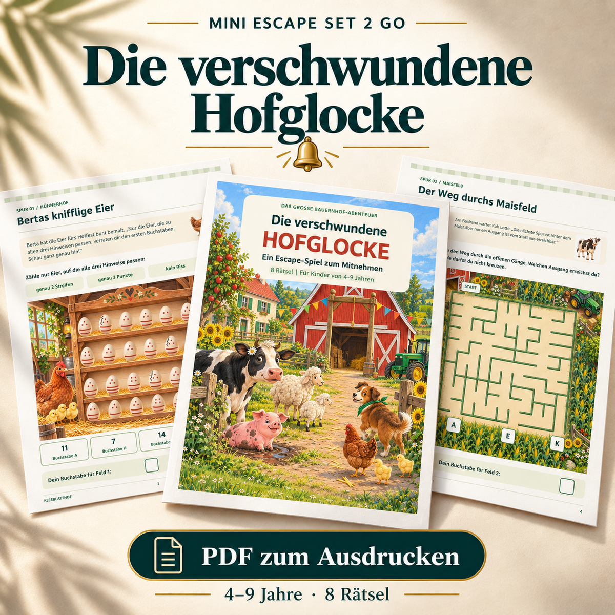 Mini Kids Escape Set 2 Go - Die verschwundene Hofglocke