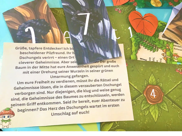 Herz des Dschungels - Escape Room zum Ausdrucken