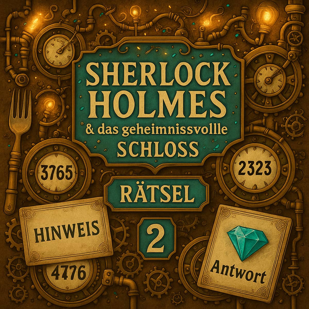 Sherlock Holmes & das geheimnissvolle Schloss - Escape Room zum Ausdrucken