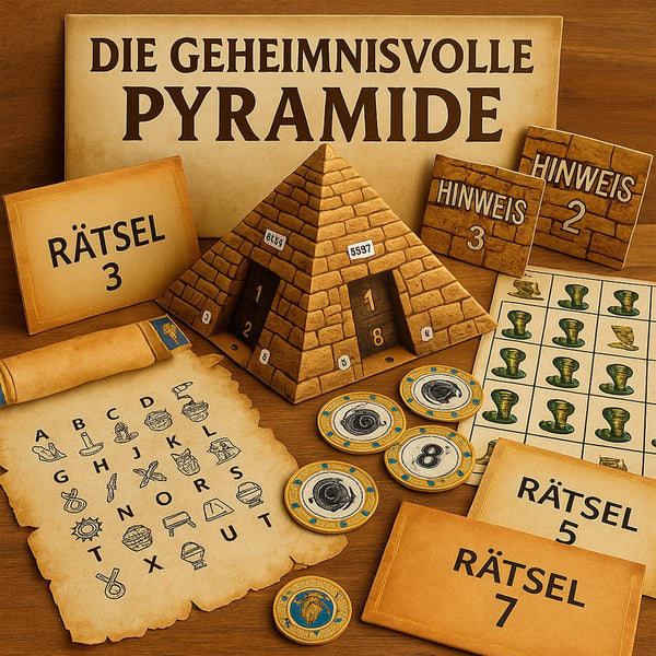 Die geheimnisvolle Pyramide - Escape Room zum Ausdrucken